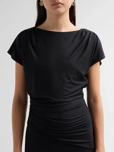 Veronica Beard Women's Lila Ruched Midi Dress | Thumbnail 5