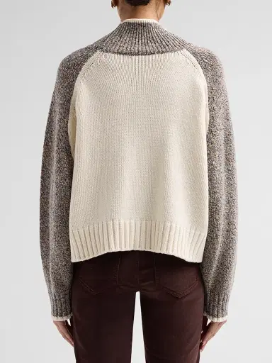 Veronica Beard Women's Malachi Colorblocked Wool-Blend Sweater | Thumbnail 3