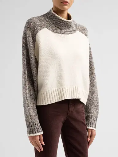 Veronica Beard Women's Malachi Colorblocked Wool-Blend Sweater | Thumbnail 4