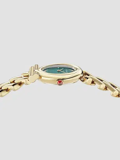 Ferragamo Women's Gancini Twisted Chain IP Yellow Gold Stainless Steel Bracelet Watch/28MM | Thumbnail 4 Ferragamo Women's Gancini Twisted Chain IP Yellow Gold Stainless Steel Bracelet Watch/28MM | Thumbnail 4