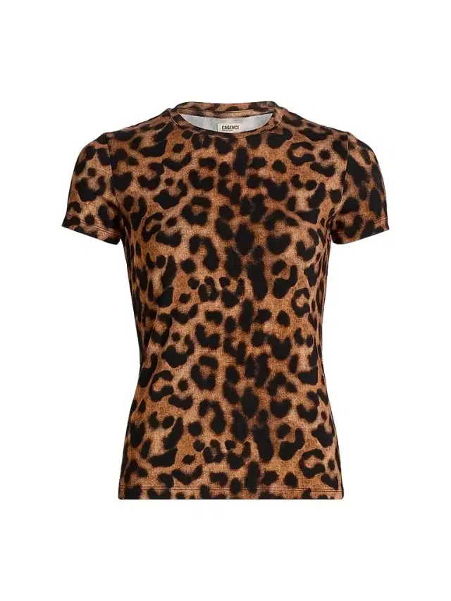 Women's Ressi Leopard Crewneck T-Shirt