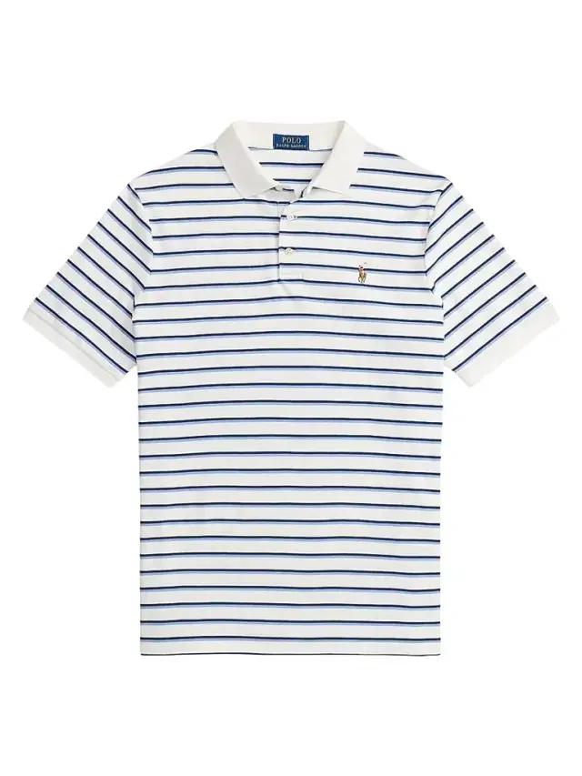Polo Ralph Lauren Men's Logo Striped Cotton Polo Shirt