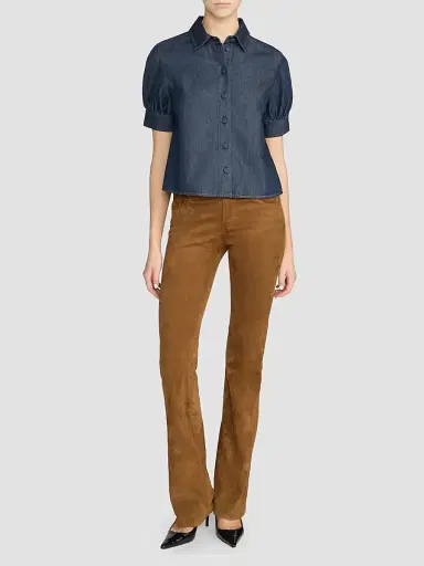 Frame Women's Poise Cotton-Blend Top | Thumbnail 2