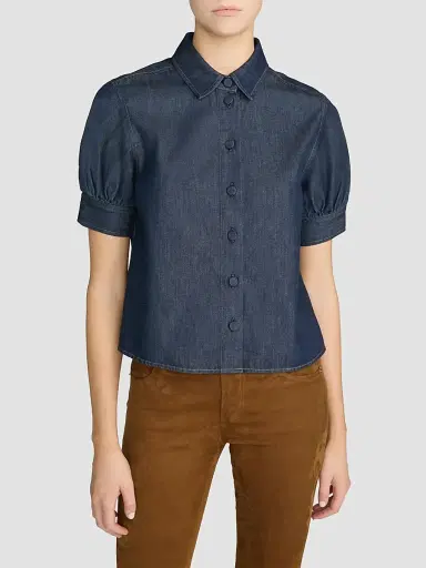 Frame Women's Poise Cotton-Blend Top | Thumbnail 4