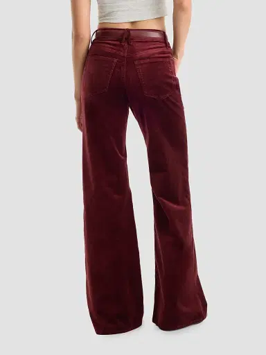 GOOD AMERICAN Women's Velvet Good Waist Palazzo Jeans | Thumbnail 3