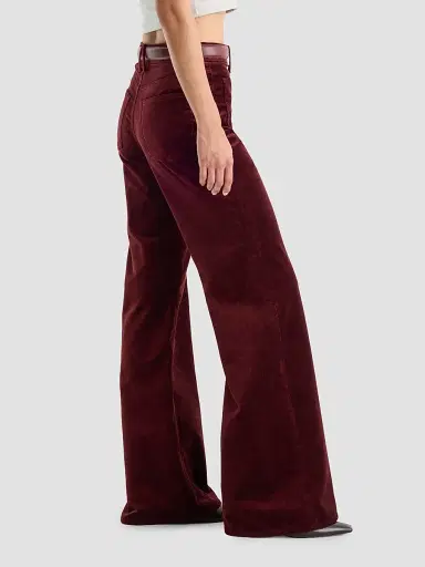 GOOD AMERICAN Women's Velvet Good Waist Palazzo Jeans | Thumbnail 7