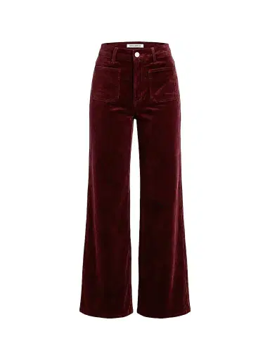 GOOD AMERICAN Women's Velvet Good Waist Palazzo Jeans | Thumbnail 1