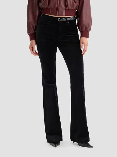 GOOD AMERICAN Women's Velvet Good Legs Flare Jeans | Thumbnail 4