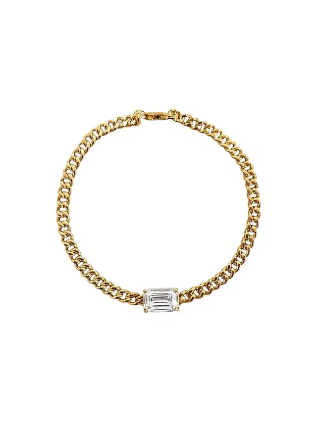 FANTASIA by DESERIO Women's Legacy 18K-Yellow-Gold Vermeil & 1.50 TCW Cubic Zirconia Chain Bracelet