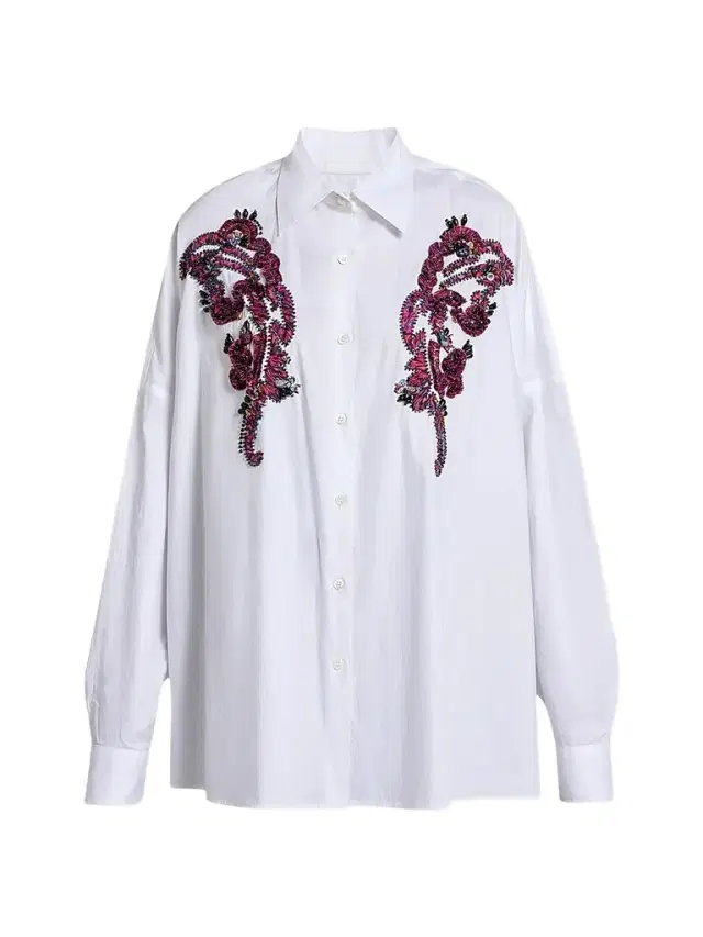 Dries Van Noten Women's Casia Embroidered Cotton Shirt
