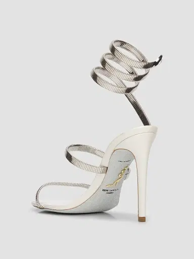 René Caovilla Women's Juniper 105MM Leather Sandals | Thumbnail 4