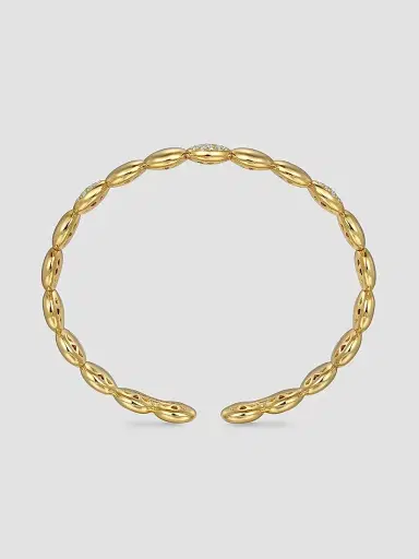 Gabriel & Co Women's Contemporary 14K Yellow Gold & 0.55 TCW Diamond Cuff | Thumbnail 4 Gabriel & Co Women's Contemporary 14K Yellow Gold & 0.55 TCW Diamond Cuff | Thumbnail 4