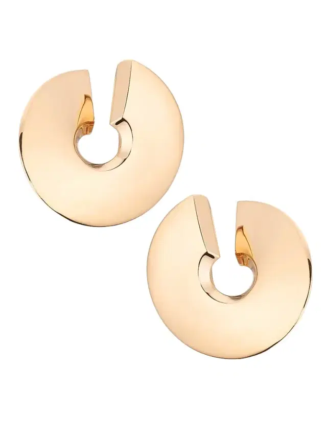 Vhernier Women's Verso 18K Rose Gold Large Clip-On Earrings