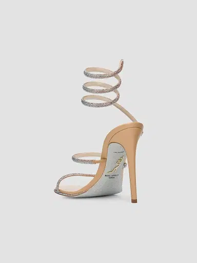 René Caovilla Women's ​Cleo 105MM Satin Sandals | Thumbnail 4