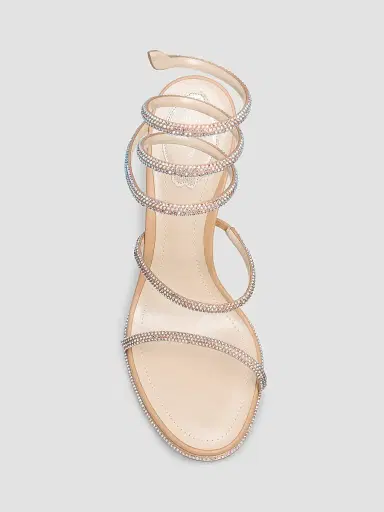 René Caovilla Women's ​Cleo 105MM Satin Sandals | Thumbnail 6