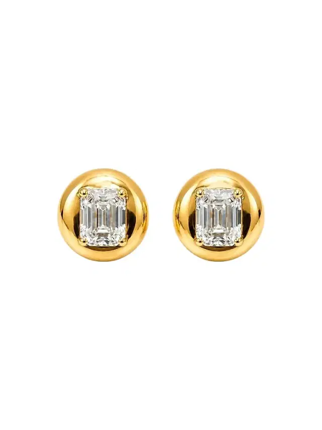 FANTASIA by DESERIO Women's Legacy Meridian 18K-Yellow-Gold Vermeil & 4.50 TCW Cubic Zirconia Disc Stud Earrings