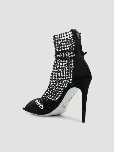 René Caovilla Women's Galaxia 105MM Satin Sandals | Thumbnail 4
