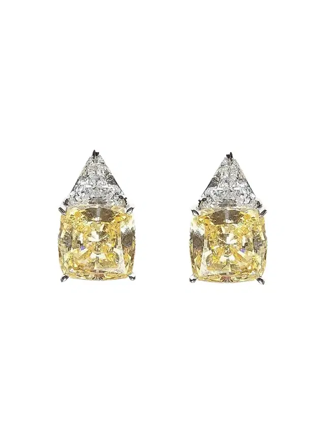 FANTASIA by DESERIO Women's Sterling Silver & 8.10 TCW Cubic Zirconia Double Stud Earrings