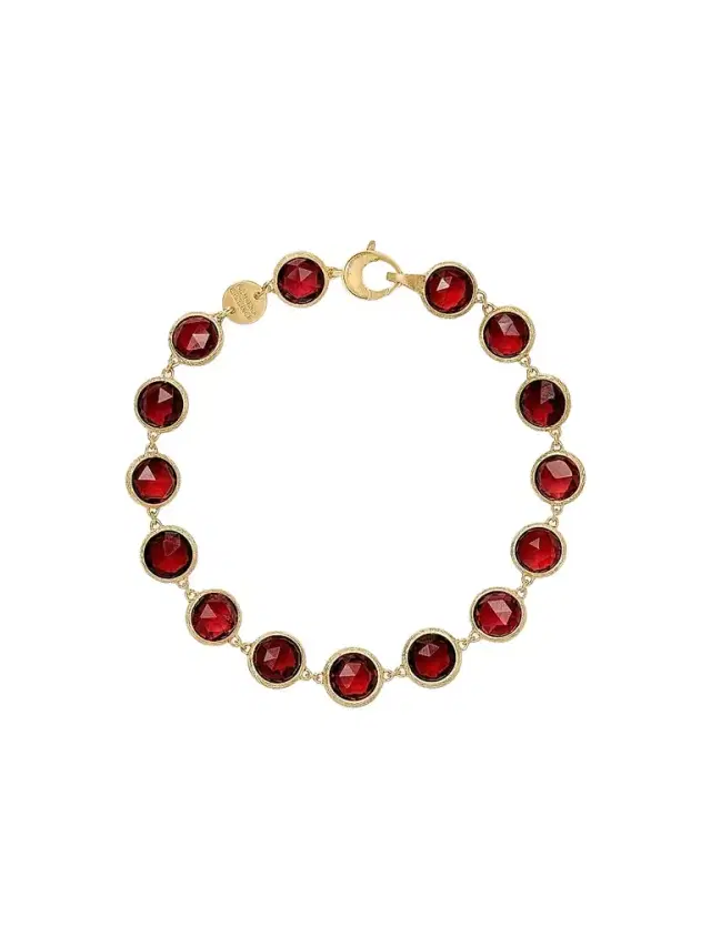 MARCO BICEGO Women's Jaipur Color 18K Yellow Gold & Garnet Bracelet