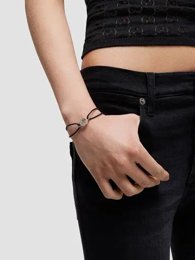 Gucci Women's Interlocking Sterling Silver & Cord Bracelet | Thumbnail 2