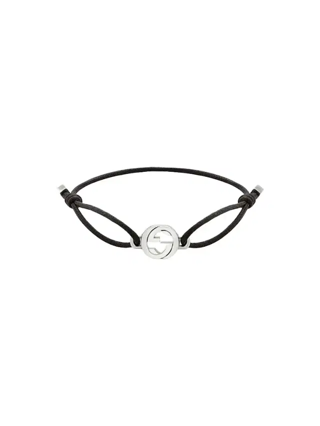 Gucci Women's Interlocking Sterling Silver & Cord Bracelet