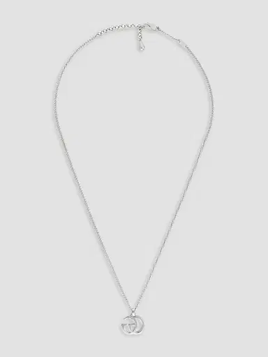 Gucci Men's GG Marmont Sterling Silver Logo Pendant Necklace | Thumbnail 4 Gucci Men's GG Marmont Sterling Silver Logo Pendant Necklace | Thumbnail 4