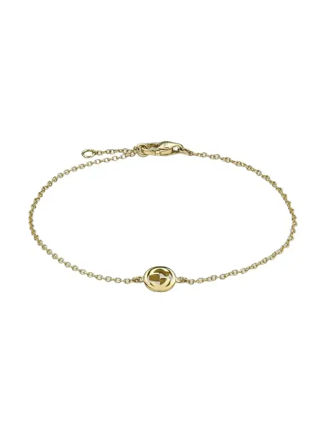 Gucci Women's Interlocking 18K Yellow Gold Chain Bracelet