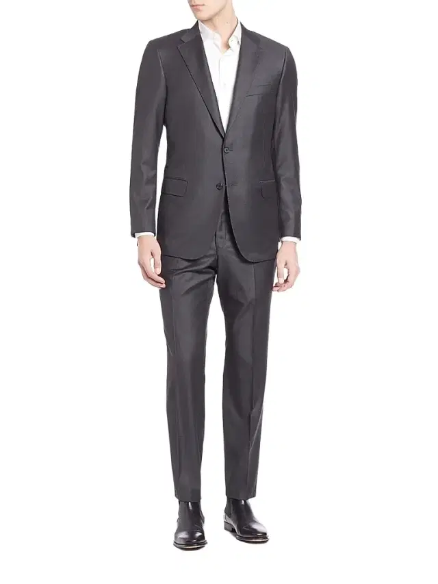 Hickey Freeman Men Solid Wool Suit Set