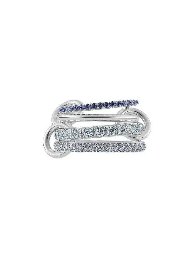 Spinelli Kilcollin Women's Iris Sapphire Aquamarine & Tanzanite Ring