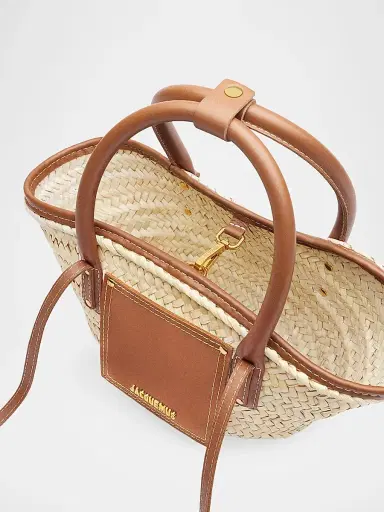 Jacquemus Women's Le Petit Panier Woven Tote Bag | Thumbnail 3