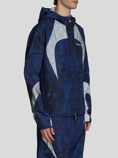 Casablanca Men's Printed Full-Zip Hooded Jacket | Thumbnail 4