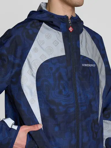 Casablanca Men's Printed Full-Zip Hooded Jacket | Thumbnail 5