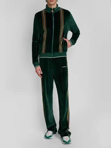 Casablanca Men's Velour Striped Track Jacket | Thumbnail 2