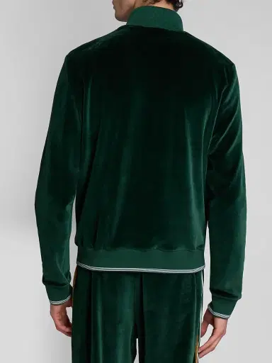 Casablanca Men's Velour Striped Track Jacket | Thumbnail 3