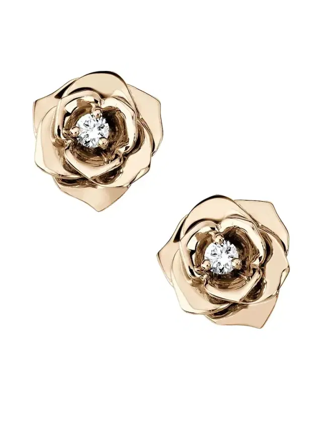 Women's Rose Diamond & 18K Rose Gold Stud Earrings