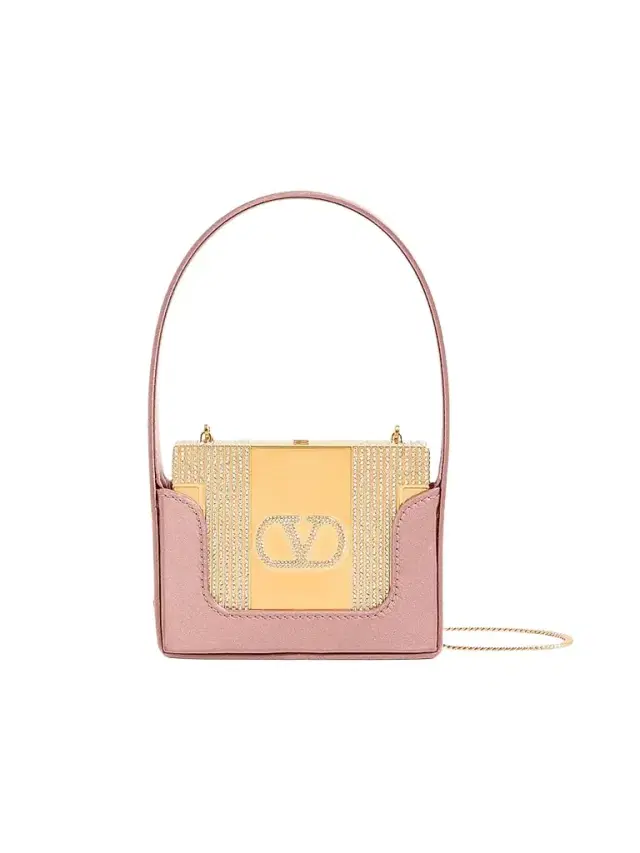 Valentino Women's Minaumorphe Minaudière Clutch in Metal with Swarovski Crystals