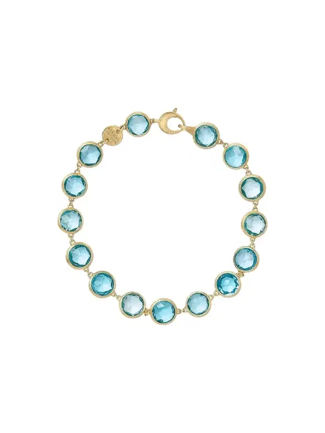 MARCO BICEGO Women's Jaipur Color 18K Yellow Gold & Blue Topaz Bracelet