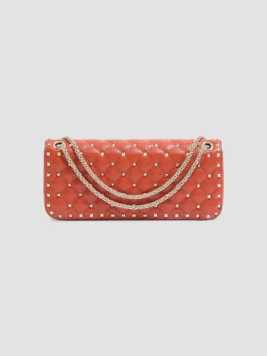 Valentino Women's Rock Stud Spike Medium Shoulder Bag in Kidskin | Thumbnail 2