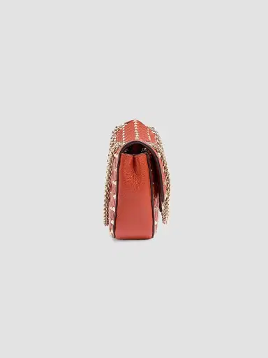 Valentino Women's Rock Stud Spike Medium Shoulder Bag in Kidskin | Thumbnail 4