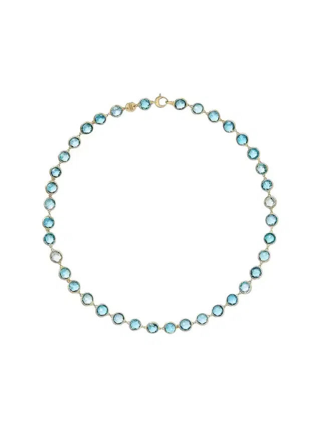 MARCO BICEGO Women's Jaipur Color 18K Yellow Gold & Blue Topaz Necklace