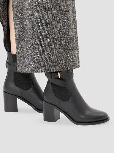 Valentino Women's VLogo 75MM Embossed Calfskin Ankle Boots | Thumbnail 7 Valentino Women's VLogo 75MM Embossed Calfskin Ankle Boots | Thumbnail 7