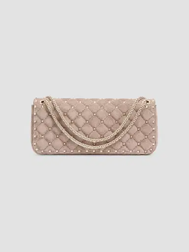 Valentino Women's Rockstud Spike Suede Medium Shoulder Bag | Thumbnail 2