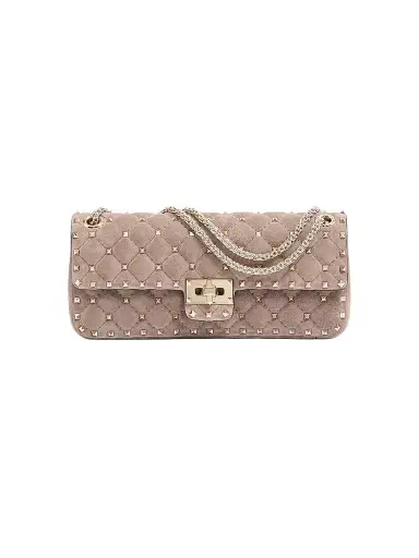 Valentino Women's Rockstud Spike Suede Medium Shoulder Bag | Thumbnail 1