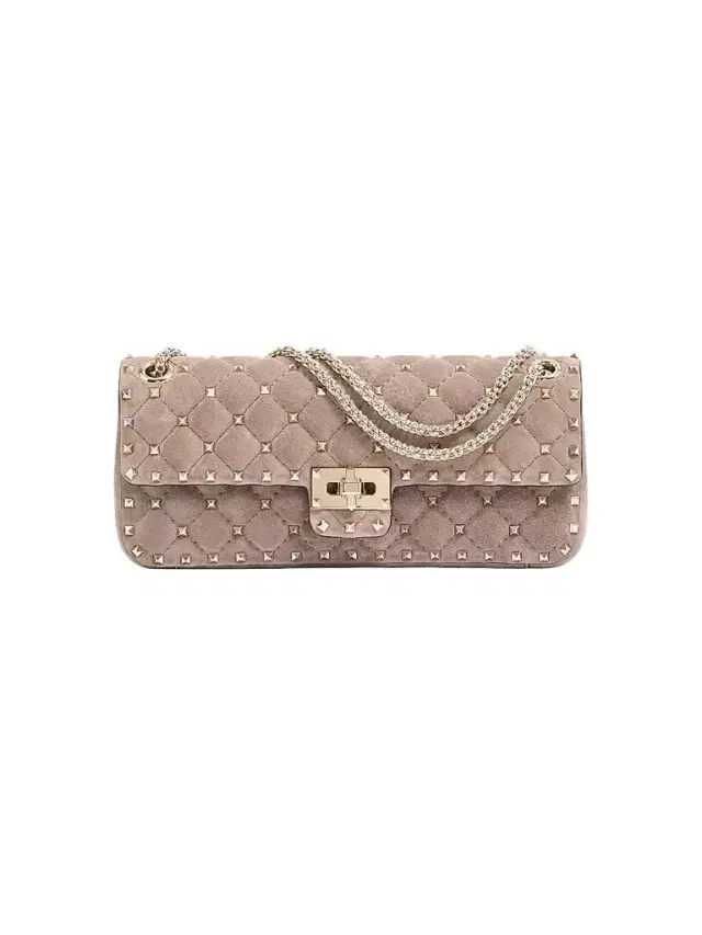 Valentino Women's Rockstud Spike Suede Medium Shoulder Bag