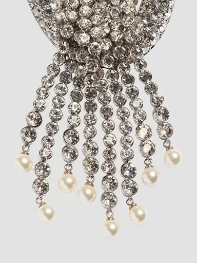 Valentino Women's Kabarett Earrings in Metal and Crystal | Thumbnail 5 Valentino Women's Kabarett Earrings in Metal and Crystal | Thumbnail 5