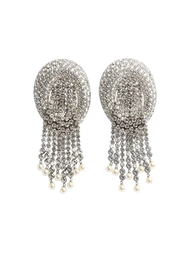 Valentino Women's Kabarett Earrings in Metal and Crystal