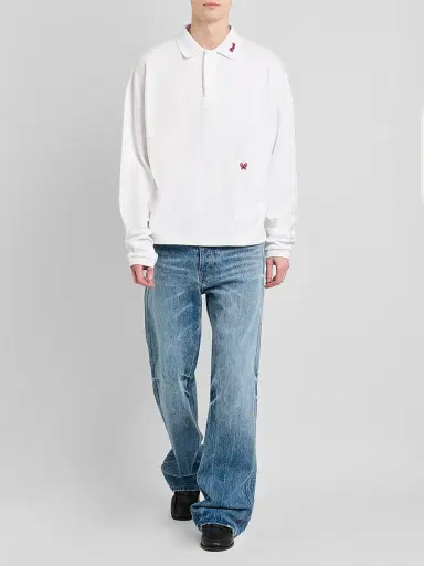 Rhude Men's 90S Traxedo Straight-Leg Jeans | Thumbnail 2