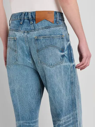 Rhude Men's 90S Traxedo Straight-Leg Jeans | Thumbnail 5