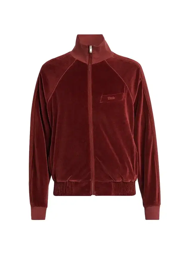 Rhude Men's Madera Velour Track Jacket