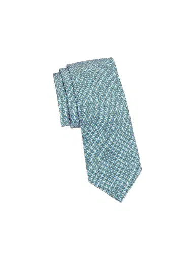 Ferragamo Men's Gancini Silk Tie | Thumbnail 1